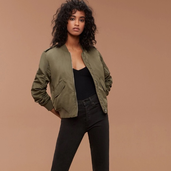 Aritzia Talula Whitbey Bomber Jacket Small